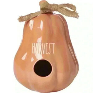 NEW Rae Dunn - HARVEST - Beautiful Ceramic Gourd Birdhouse / Home Decor